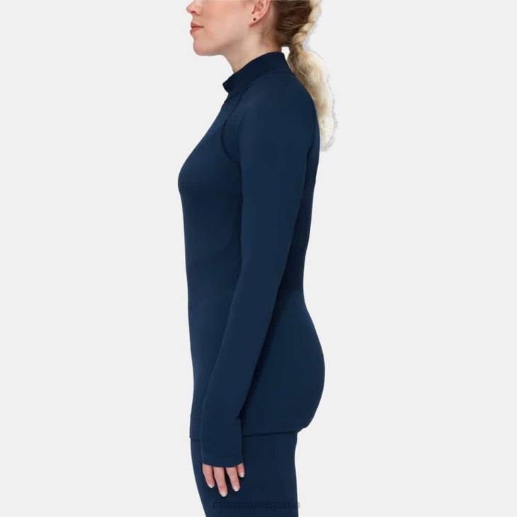 Mammut mujer ropa trift manga larga con media cremallera FZHP222 marina