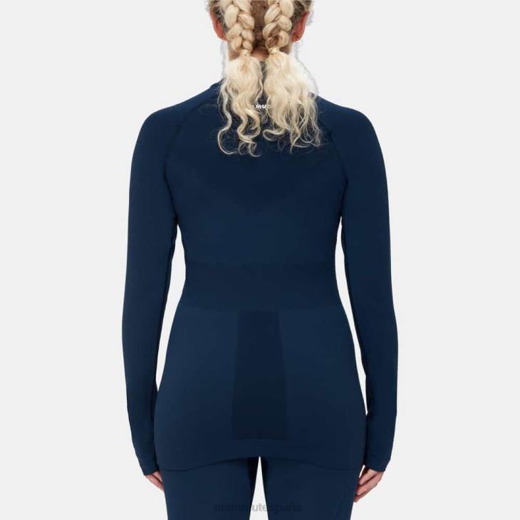Mammut mujer ropa trift manga larga con media cremallera FZHP222 marina