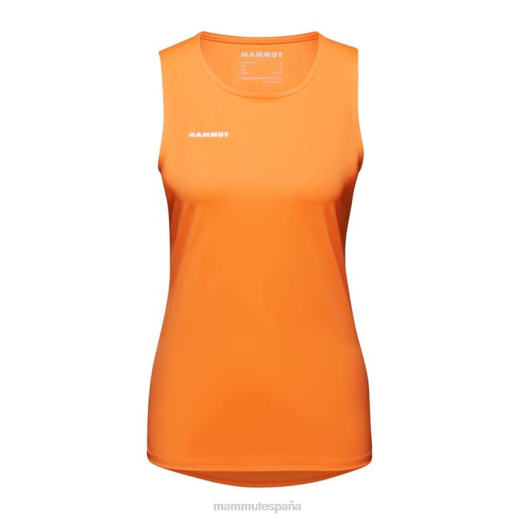 Mammut mujer ropa camiseta sin mangas selun fl FZHP109 Mandarina