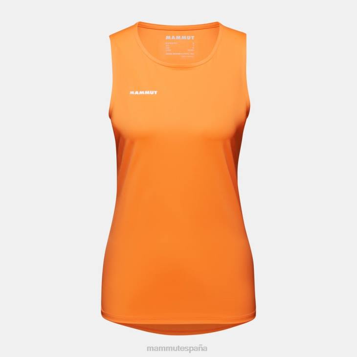 Mammut mujer ropa camiseta sin mangas selun fl FZHP109 Mandarina