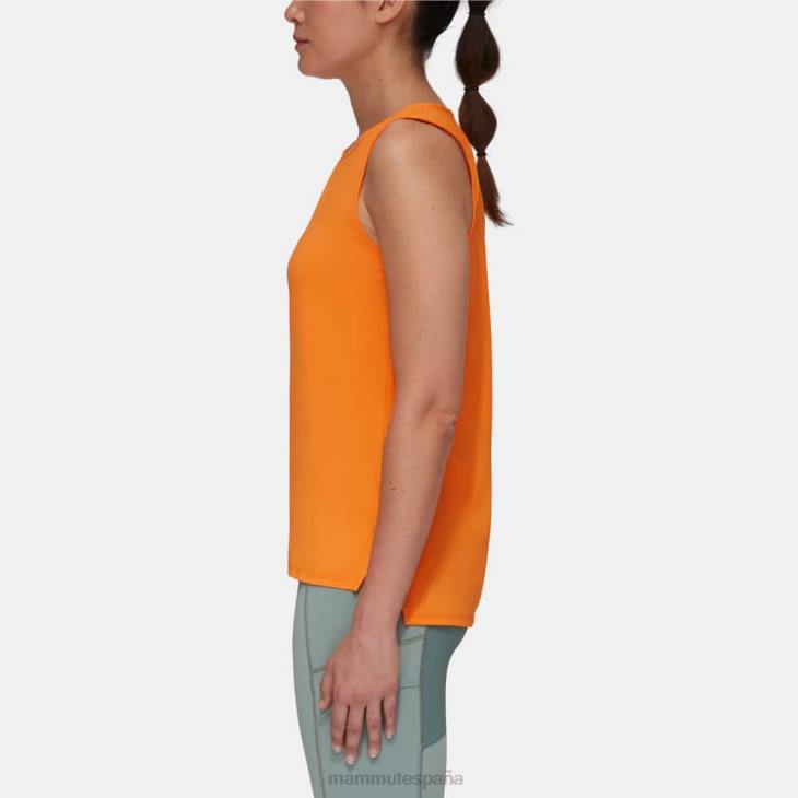 Mammut mujer ropa camiseta sin mangas selun fl FZHP109 Mandarina