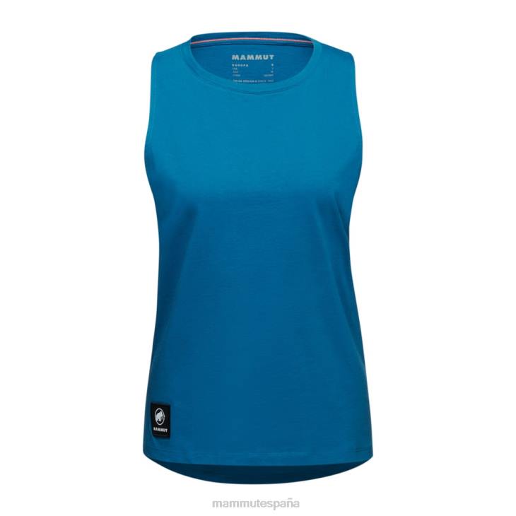 Mammut mujer ropa parche de camiseta sin mangas Massone FZHP898 hielo profundo