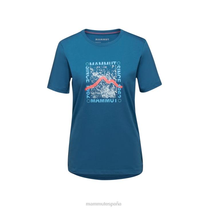 Mammut mujer ropa caja de camiseta central FZHP1095 hielo profundo