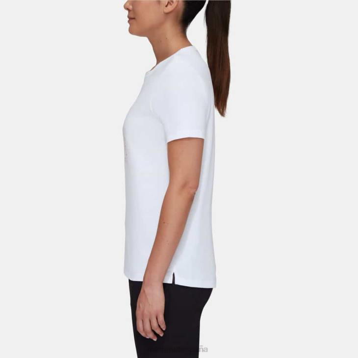 Mammut mujer ropa caja de camiseta central FZHP251 blanco