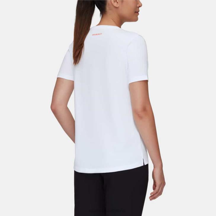 Mammut mujer ropa caja de camiseta central FZHP251 blanco
