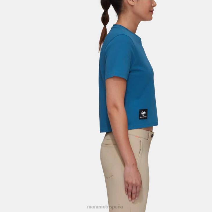 Mammut mujer ropa camiseta Massone con parche recortado FZHP978 hielo profundo