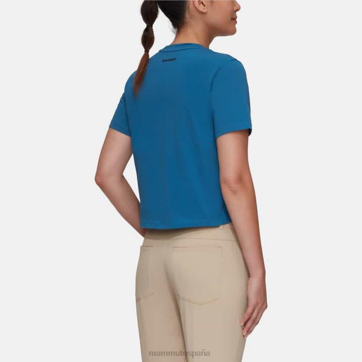 Mammut mujer ropa camiseta Massone con parche recortado FZHP978 hielo profundo