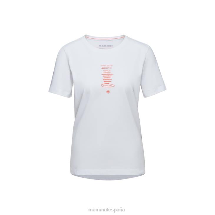 Mammut mujer ropa camiseta central todos los días FZHP1098 blanco