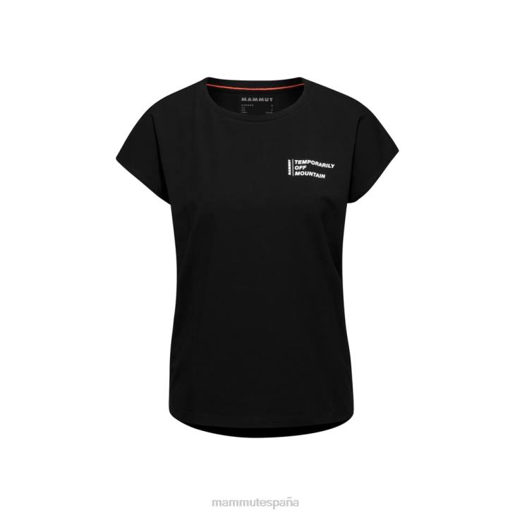 Mammut mujer ropa camiseta fuera de la montaña FZHP1114 negro
