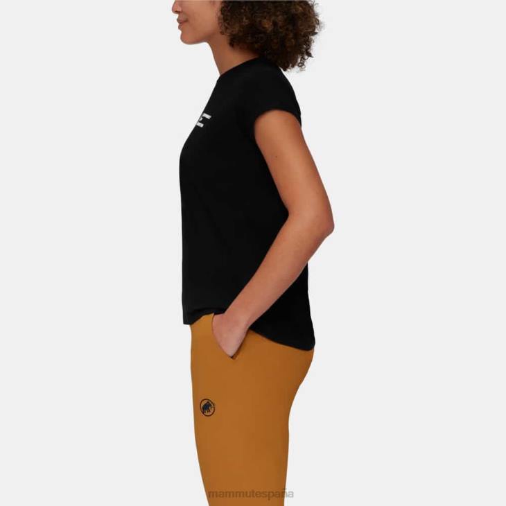 Mammut mujer ropa camiseta fuera de la montaña FZHP1114 negro