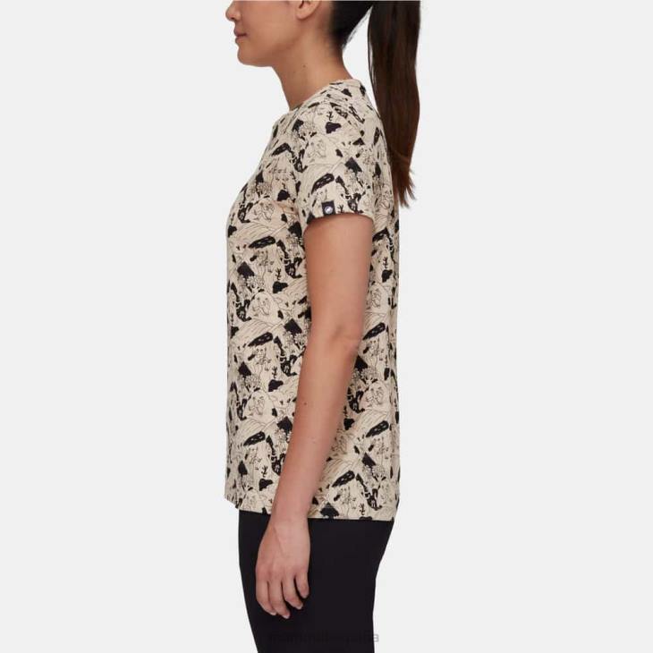 Mammut mujer ropa camiseta massone escena de escalada FZHP1107 sabana-negro
