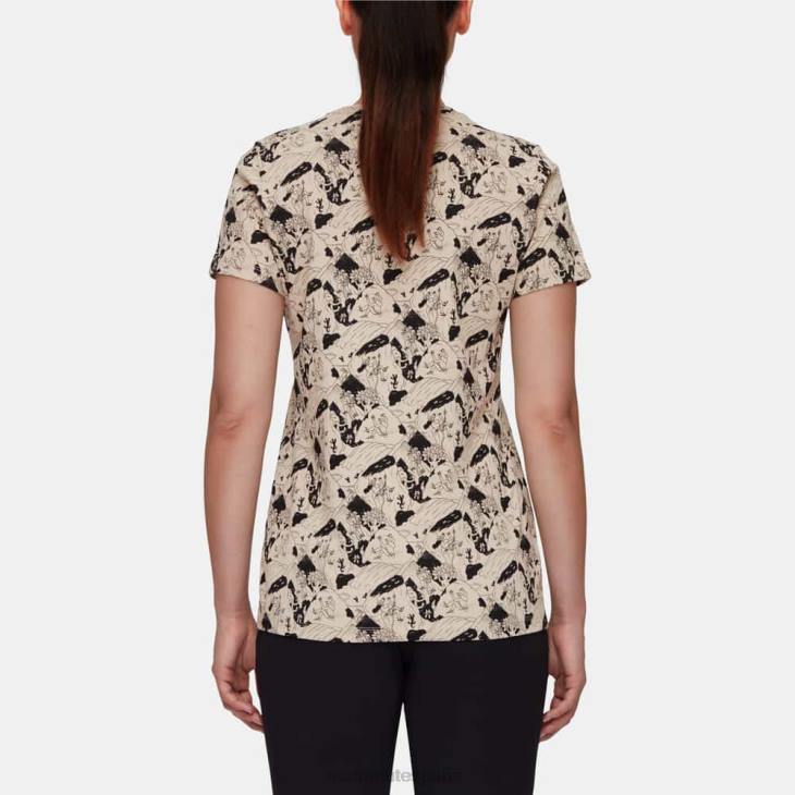 Mammut mujer ropa camiseta massone escena de escalada FZHP1107 sabana-negro