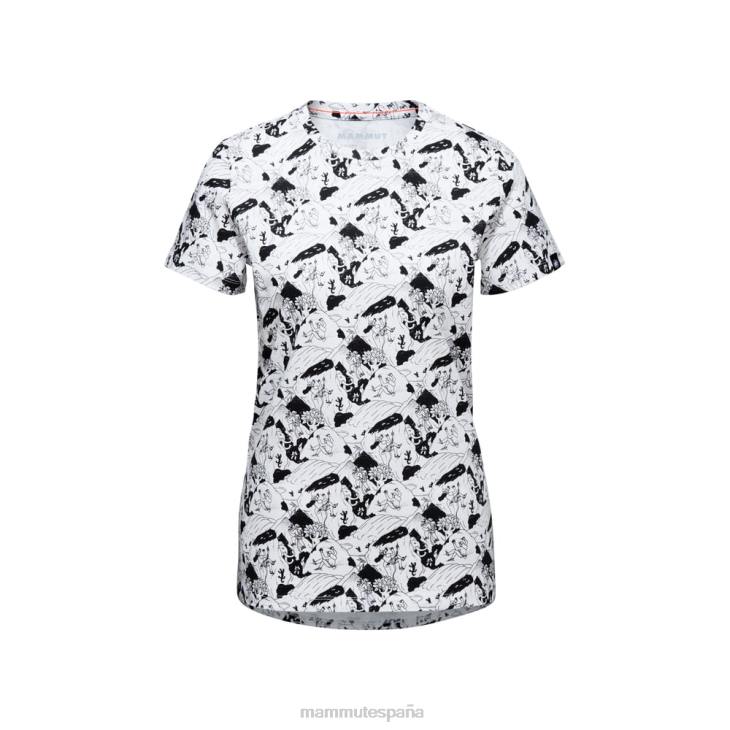Mammut mujer ropa camiseta massone escena de escalada FZHP257 blanco negro