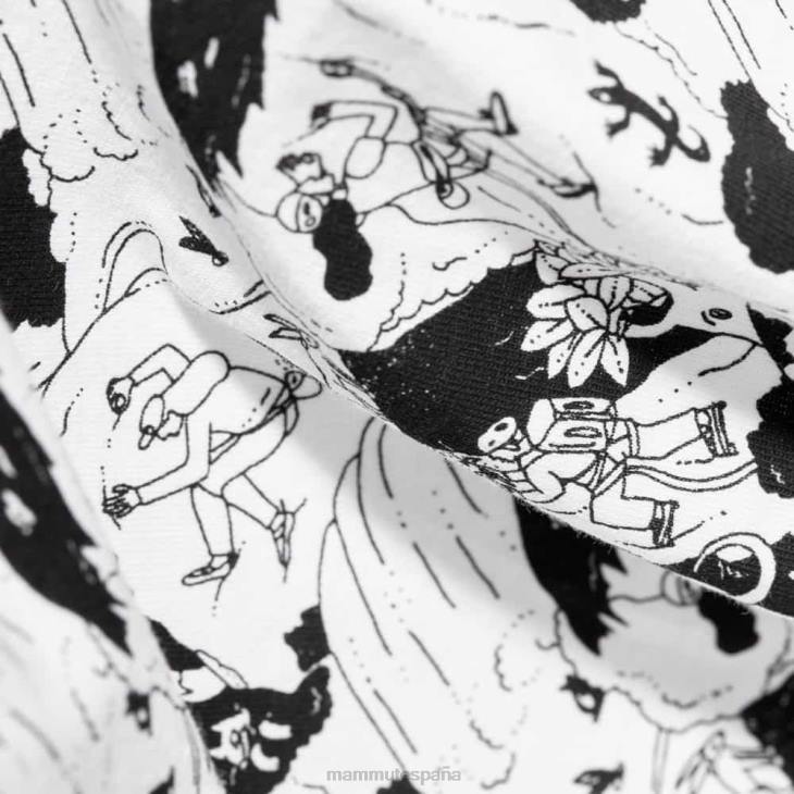 Mammut mujer ropa camiseta massone escena de escalada FZHP257 blanco negro