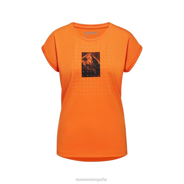 Mammut mujer ropa camiseta montaña eiger FZHP893 mandarina oscura
