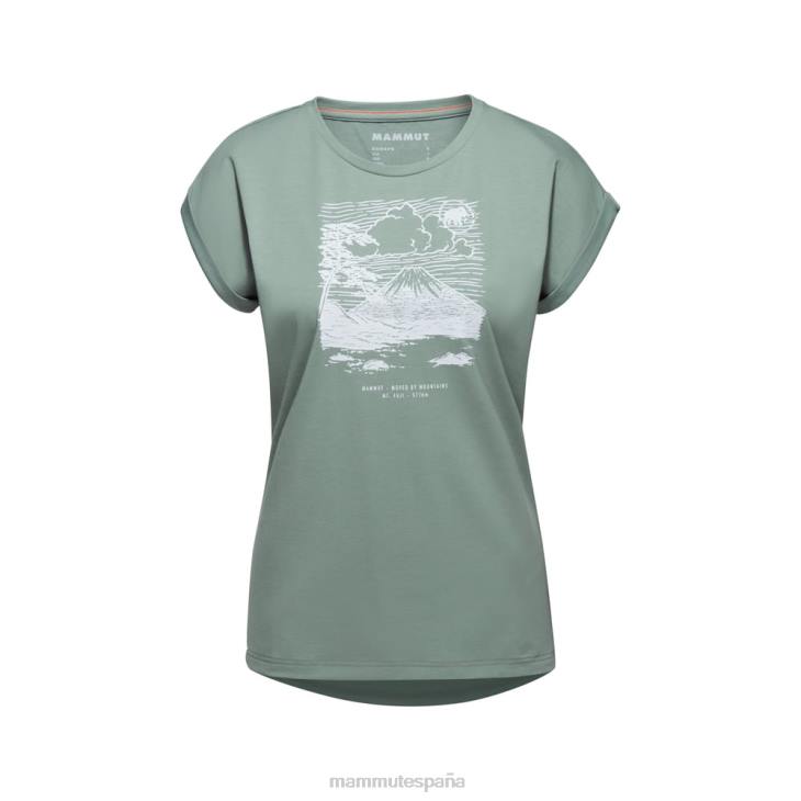 Mammut mujer ropa camiseta montaña fujiyama FZHP1109 jade