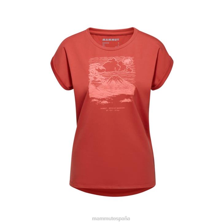 Mammut mujer ropa camiseta montaña fujiyama FZHP259 terracota