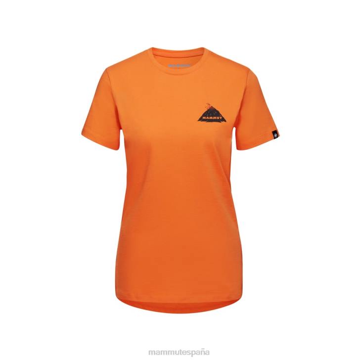 Mammut mujer ropa camiseta risco Massone FZHP1090 mandarina oscura