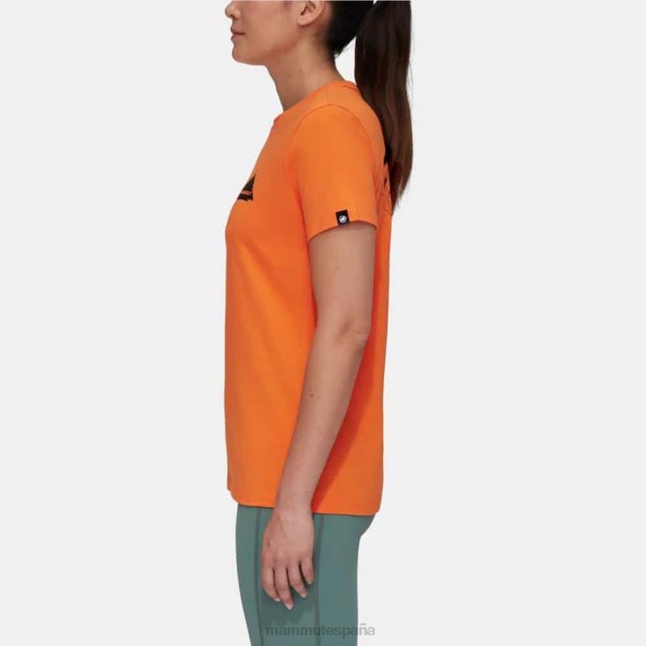 Mammut mujer ropa camiseta risco Massone FZHP1090 mandarina oscura