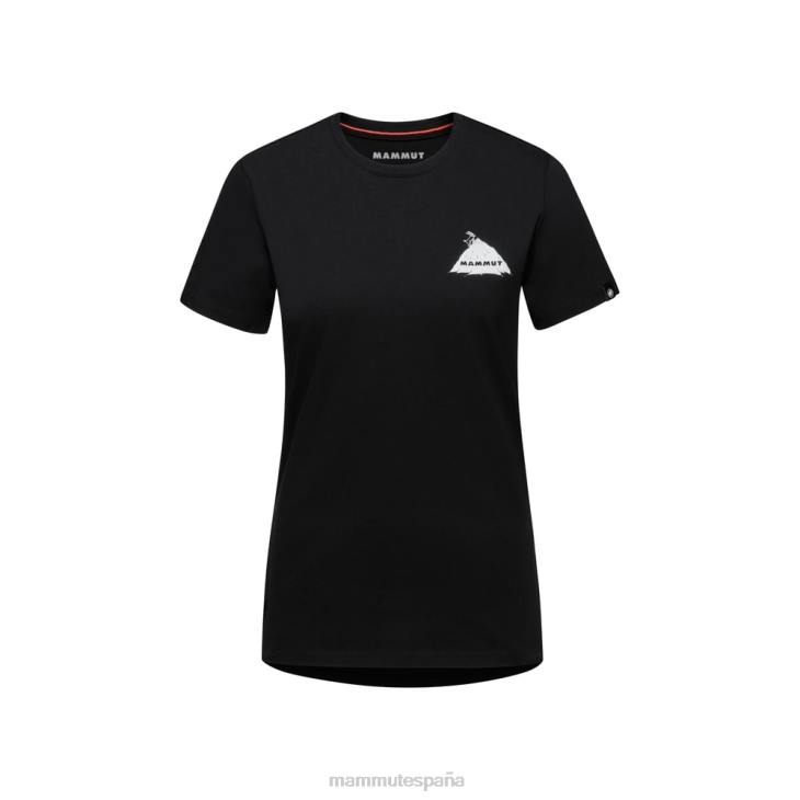 Mammut mujer ropa camiseta risco Massone FZHP249 negro