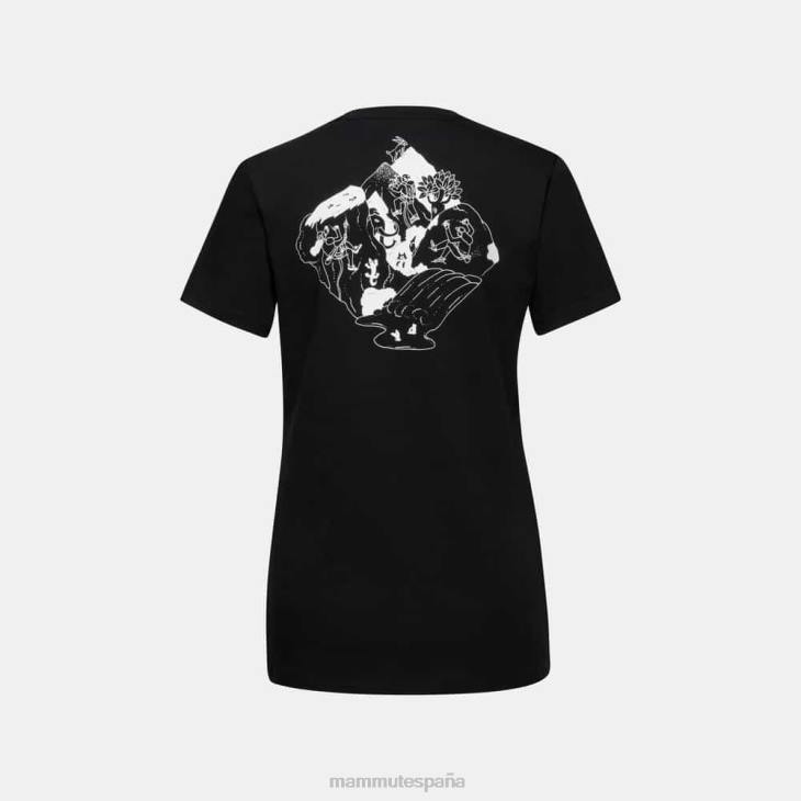 Mammut mujer ropa camiseta risco Massone FZHP249 negro