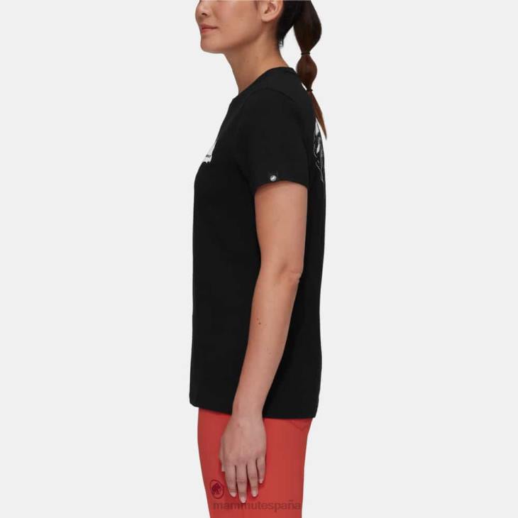 Mammut mujer ropa camiseta risco Massone FZHP249 negro