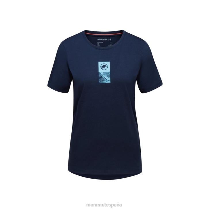 Mammut mujer ropa emblema de la camiseta central FZHP899 marina
