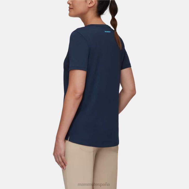 Mammut mujer ropa emblema de la camiseta central FZHP899 marina