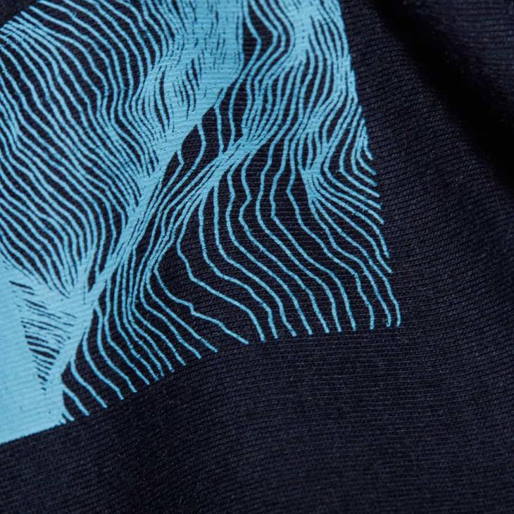 Mammut mujer ropa emblema de la camiseta central FZHP899 marina