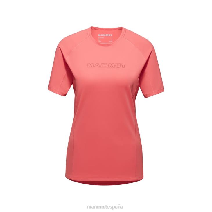 Mammut mujer ropa logo de la camiseta selun fl FZHP884 salmón