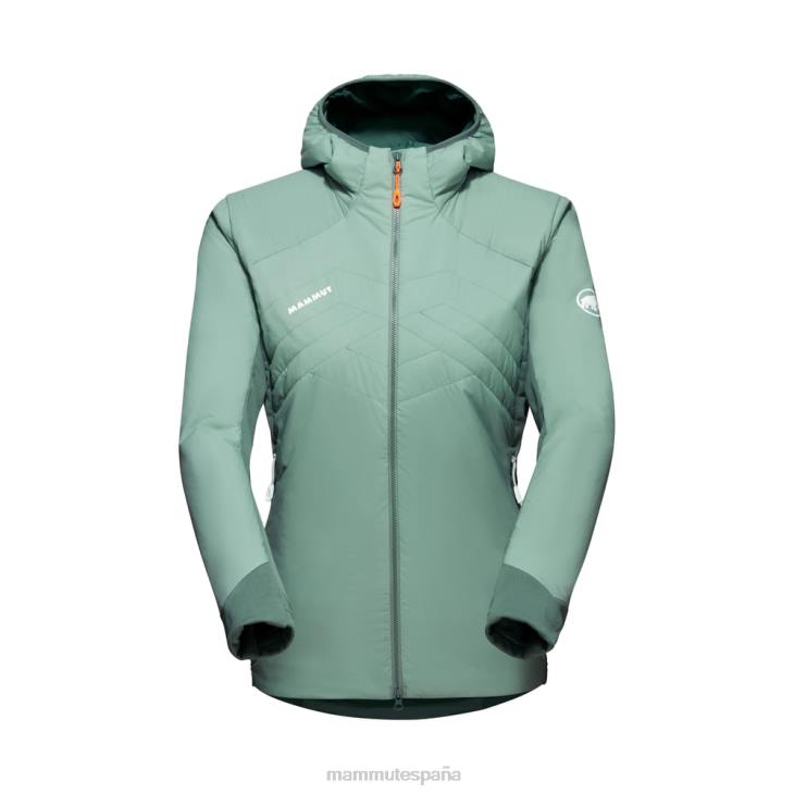 Mammut mujer ropa Rime Light en chaqueta con capucha flexible FZHP756 jade-jade oscuro