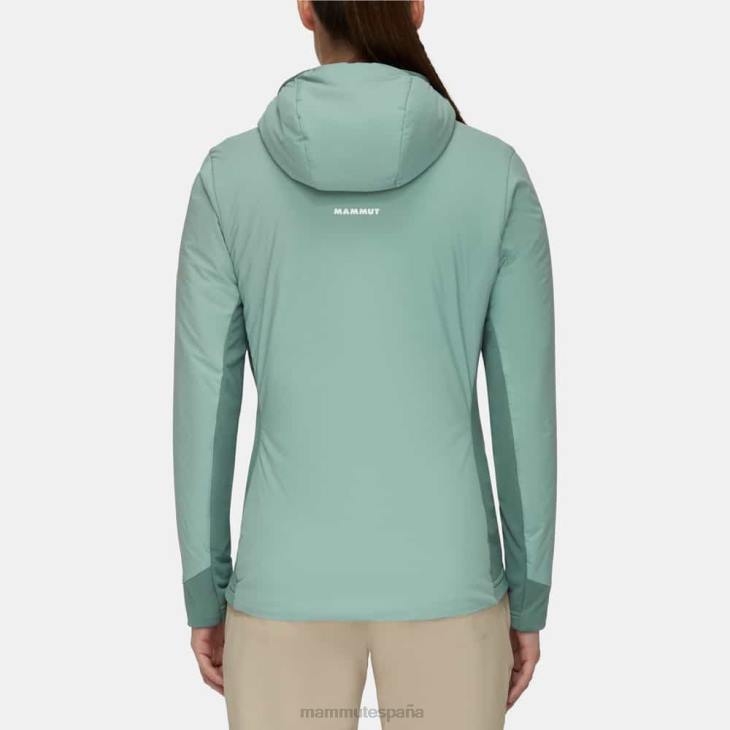 Mammut mujer ropa Rime Light en chaqueta con capucha flexible FZHP756 jade-jade oscuro