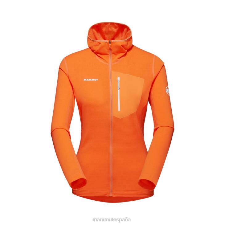 Mammut mujer ropa chaqueta con capucha aenergy light ml FZHP166 Mandarina