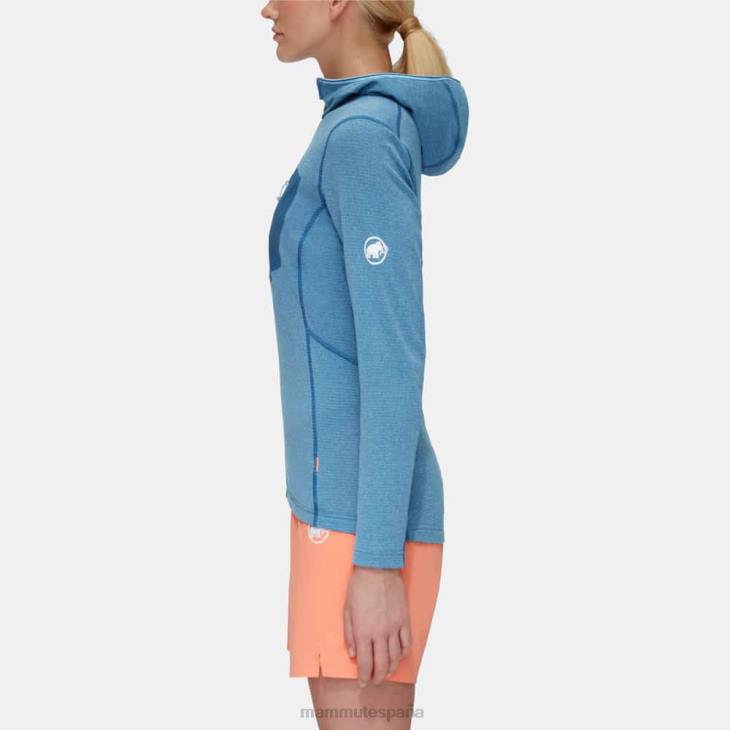 Mammut mujer ropa chaqueta con capucha aenergy light ml FZHP932 hielo frío y azul profundo