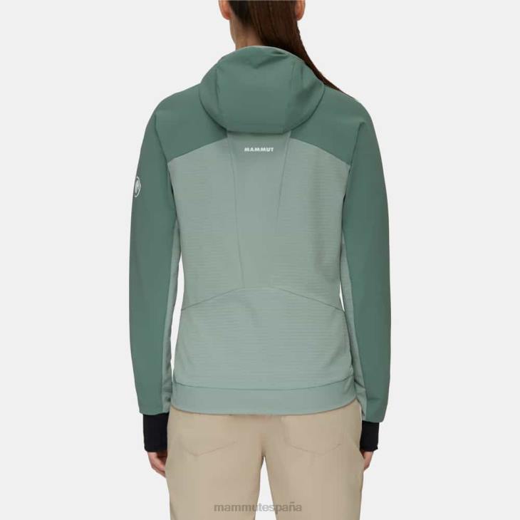 Mammut mujer ropa chaqueta con capucha aenergy so hybrid FZHP34 jade-jade oscuro