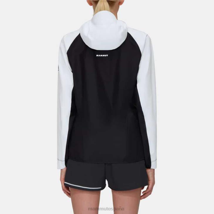 Mammut mujer ropa chaqueta con capucha aenergy tr hs FZHP30 blanco negro