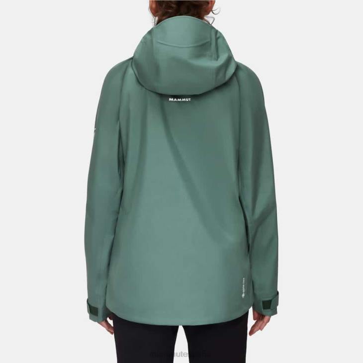 Mammut mujer ropa chaqueta con capucha crater iv hs FZHP686 jade oscuro