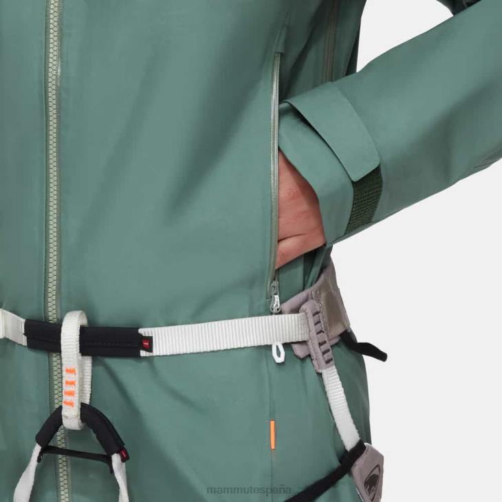 Mammut mujer ropa chaqueta con capucha crater iv hs FZHP686 jade oscuro