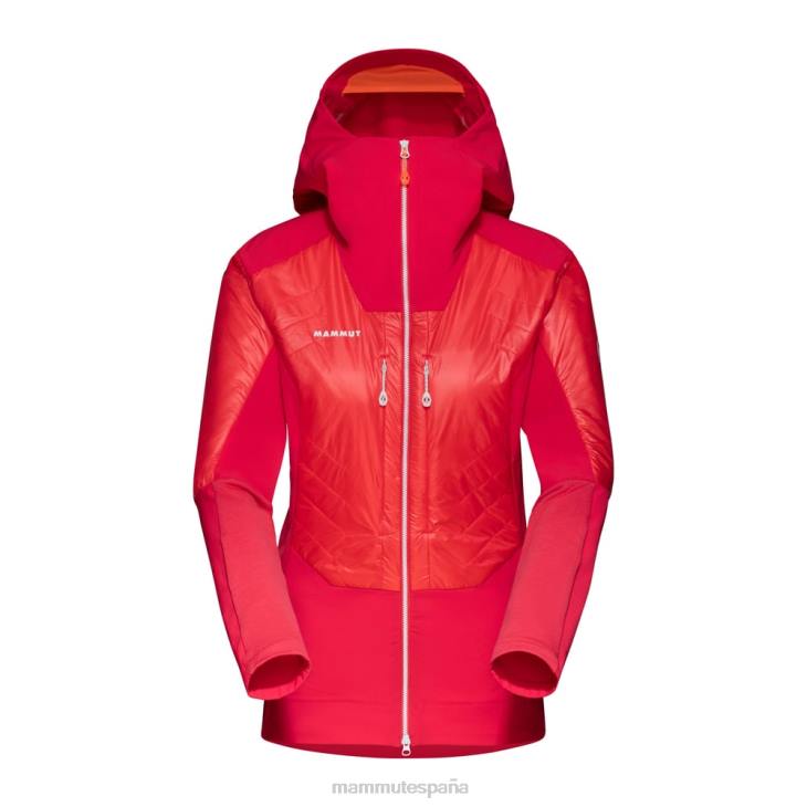 Mammut mujer ropa chaqueta con capucha eisfeld so hybrid FZHP769 azalea