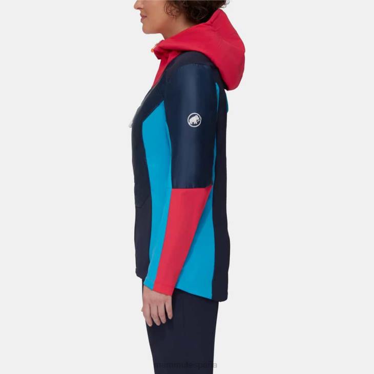 Mammut mujer ropa chaqueta con capucha eisfeld so hybrid FZHP83 azalea nocturna