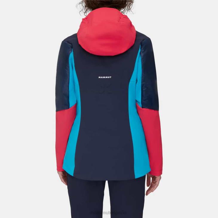 Mammut mujer ropa chaqueta con capucha eisfeld so hybrid FZHP83 azalea nocturna