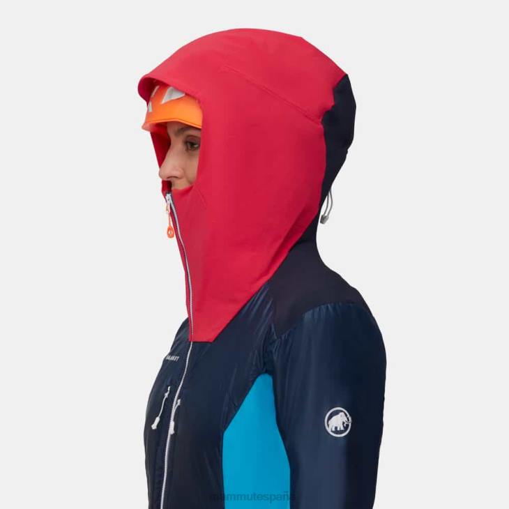 Mammut mujer ropa chaqueta con capucha eisfeld so hybrid FZHP83 azalea nocturna