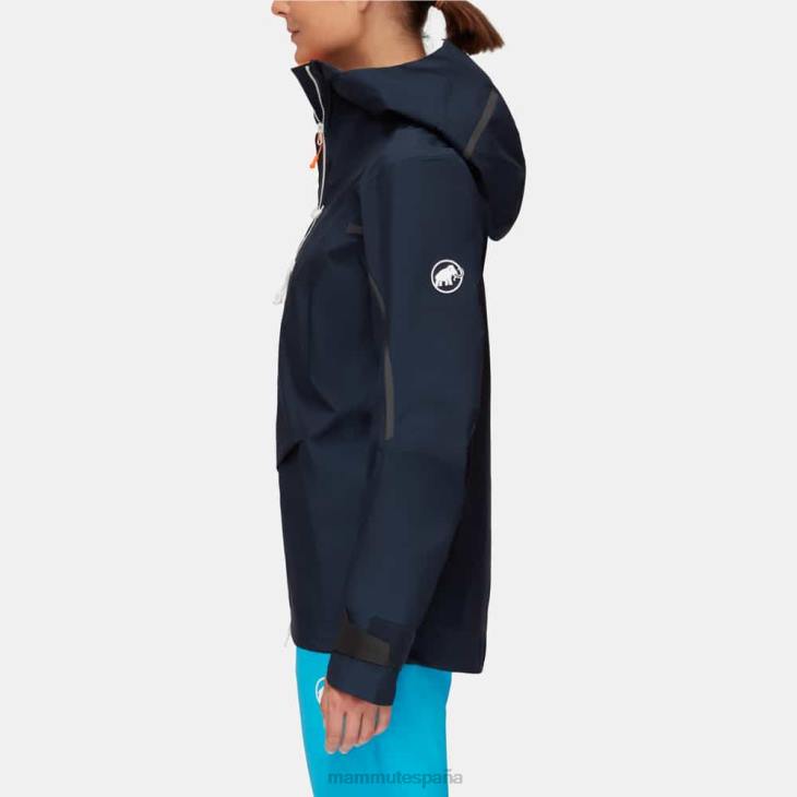 Mammut mujer ropa chaqueta con capucha nordwand advanced hs FZHP25 noche