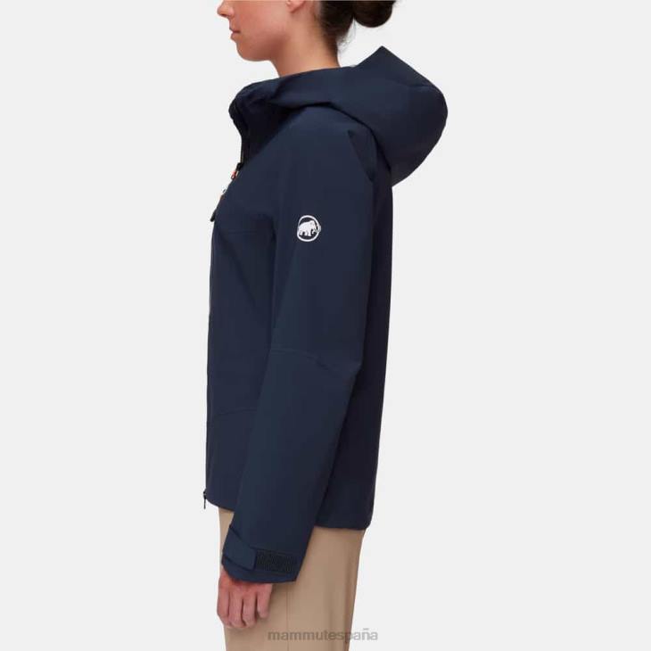 Mammut mujer ropa chaqueta con capucha taiss hs FZHP723 marina