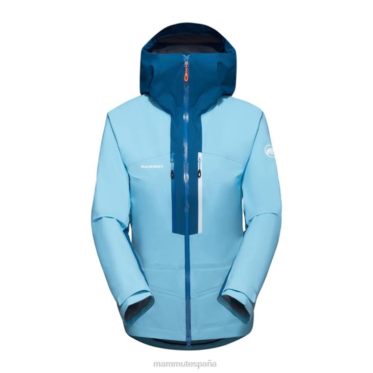 Mammut mujer ropa chaqueta con capucha taiss hs FZHP725 hielo frío y azul profundo