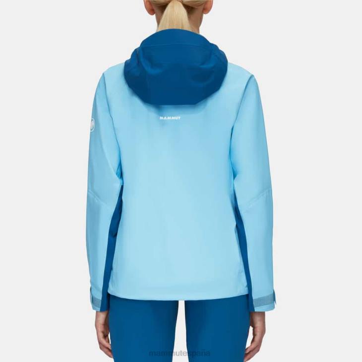 Mammut mujer ropa chaqueta con capucha taiss hs FZHP725 hielo frío y azul profundo