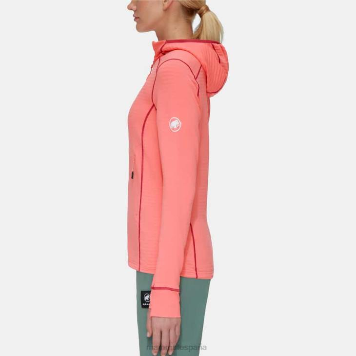 Mammut mujer ropa chaqueta con capucha taiss light ml FZHP195 salmón-terracota