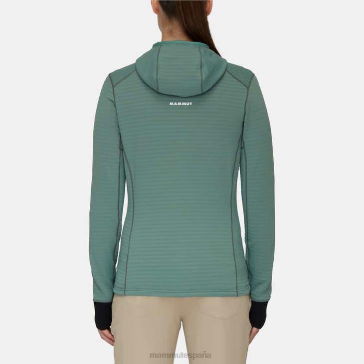 Mammut mujer ropa chaqueta con capucha taiss light ml FZHP986 negro jade oscuro