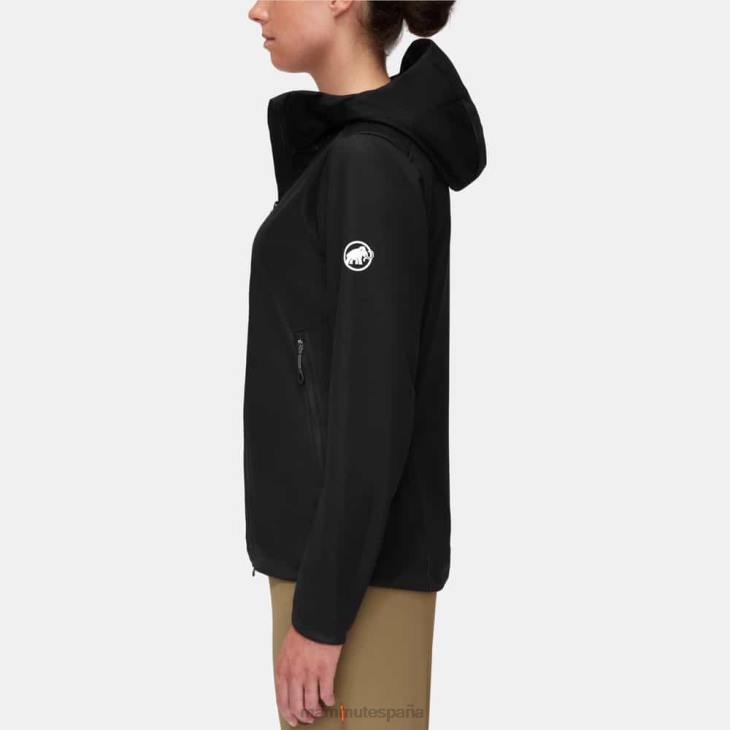 Mammut mujer ropa chaqueta con capucha ultimate vii FZHP738 negro