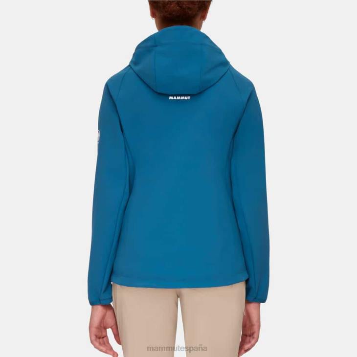 Mammut mujer ropa máxima comodidad, chaqueta con capucha FZHP666 hielo profundo
